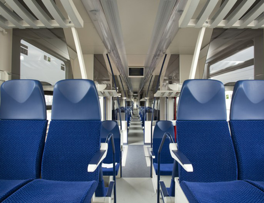 Entwicklung des Interieurs für den Triebwagen.